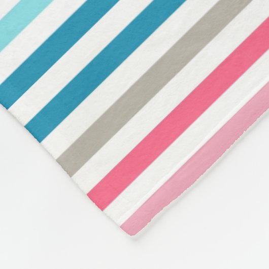 Regenbogenstreifen Fleecedecke (Ecke)