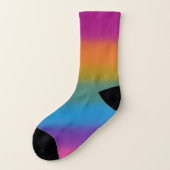Regenbogenstreifen Flip Flops Socken (Links - Außen)