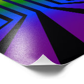 Regenbogenstreifen Fotodruck (Ecke)