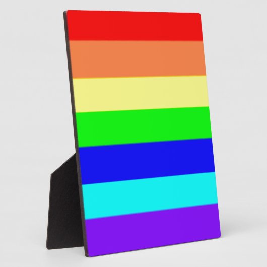 Regenbogenstreifen Fotoplatte (Seite)