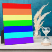 Regenbogenstreifen Fotoplatte (Seite)