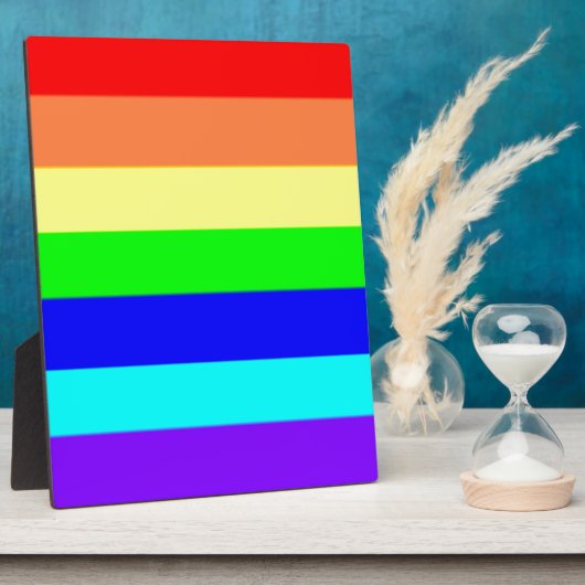 Regenbogenstreifen Fotoplatte (Seite)