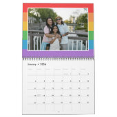 Regenbogenstreifen für LGBT-Fotos Kalender (Jan 2026)