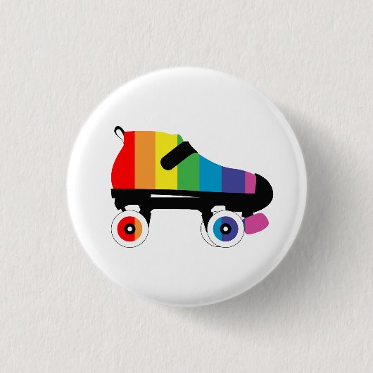 Regenbogenstreifen für Roller-Skate Button (Vorderseite)
