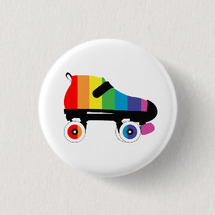 Regenbogenstreifen für Roller-Skate Button