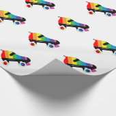 Regenbogenstreifen für Roller-Skate Geschenkpapier (Ecke)