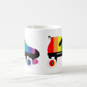 Regenbogenstreifen für Roller-Skate Kaffeetasse (Mittel)