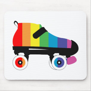 Regenbogenstreifen für Roller-Skate Mousepad