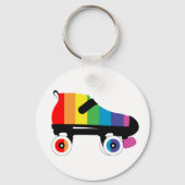 Regenbogenstreifen für Roller-Skate Schlüsselanhänger (Vorderseite)