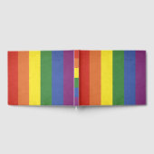 Regenbogenstreifen Gästebuch (Voll)