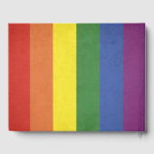 Regenbogenstreifen Gästebuch (Rückseite)