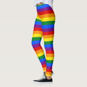 Regenbogenstreifen Gay Pride Design Leggings (Links)