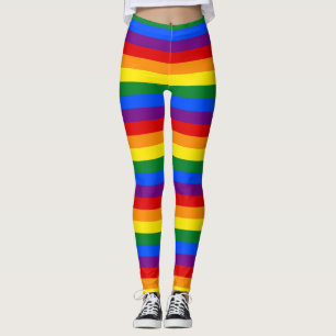 Regenbogenstreifen Gay Pride Design Leggings