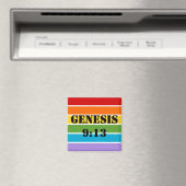 Regenbogenstreifen, Genesis 9:13 Magnet (In Situ (Geschirrspüler))