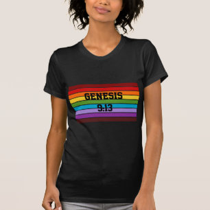 Regenbogenstreifen, Genesis 9:13 T-Shirt