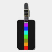Regenbogenstreifen Gepäckanhänger (Vorderseite vertikal)