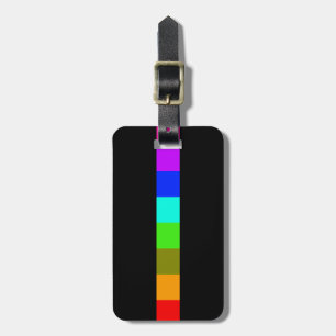 Regenbogenstreifen Gepäckanhänger