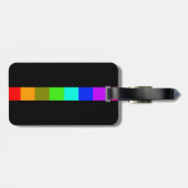 Regenbogenstreifen Gepäckanhänger (Rückseite horizontal)