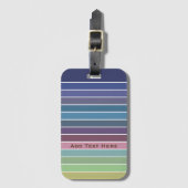 Regenbogenstreifen Gepäckanhänger (Vorderseite Vertikal)