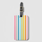 Regenbogenstreifen Gepäckanhänger (Vorderseite Vertikal)