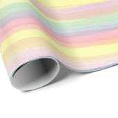 Regenbogenstreifen Geschenkpapier (Rolleneckpunkt)