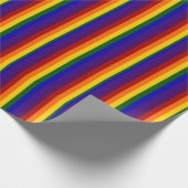 Regenbogenstreifen Geschenkpapier (Ecke)