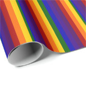 Regenbogenstreifen Geschenkpapier (Rolleneckpunkt)