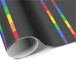 Regenbogenstreifen Geschenkpapier