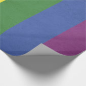 Regenbogenstreifen Geschenkpapier (Ecke)