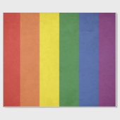 Regenbogenstreifen Geschenkpapier (Flach)
