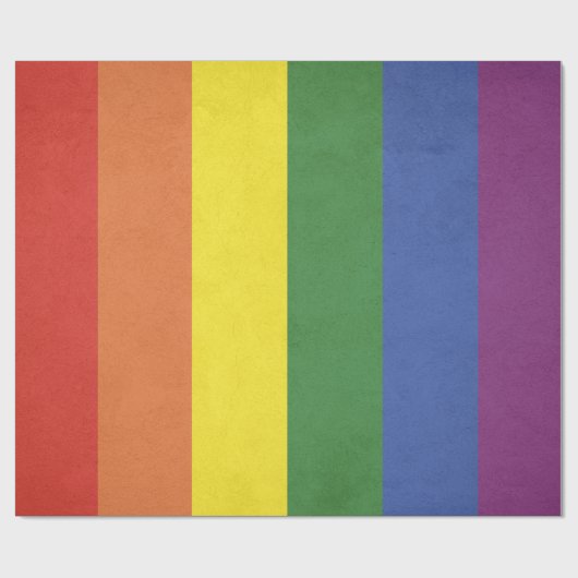 Regenbogenstreifen Geschenkpapier (Flach)