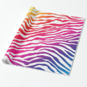Regenbogenstreifen Geschenkpapier (Ungerollt)