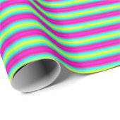 Regenbogenstreifen Geschenkpapier (Rolleneckpunkt)