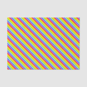 Regenbogenstreifen-Geschenkpapier zum Geburtstag Seidenpapier