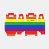 Regenbogenstreifen Geschenkschachtel (Ungefaltet)