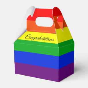 Regenbogenstreifen Geschenkschachtel