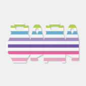 Regenbogenstreifen Geschenkschachtel (Ungefaltet)