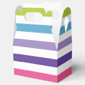 Regenbogenstreifen Geschenkschachtel (Geöffnet)