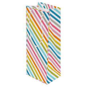 Regenbogenstreifen Geschenktüte Für Weinflaschen