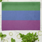 Regenbogenstreifen Geschirrtuch (Gefaltet)