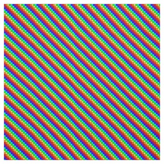 Regenbogenstreifen - Gewebe aus Elfenbein Stoff (Muster)
