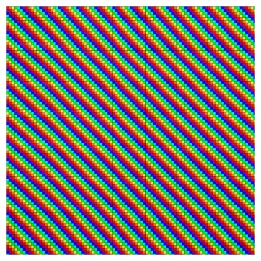 Regenbogenstreifen - Gewebe aus Polyester Stoff (Muster)