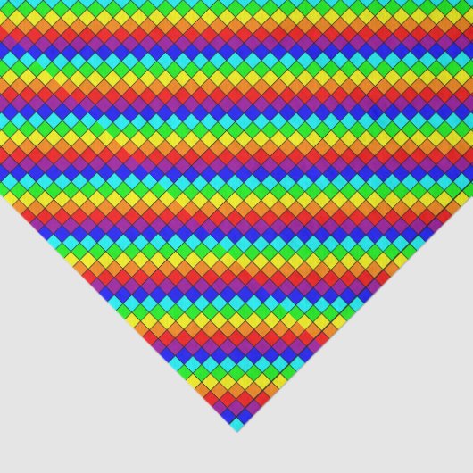 Regenbogenstreifen - Gewebepapier Seidenpapier (Ausschnitt)