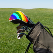 Regenbogenstreifen Golf Headcover (In SItu)