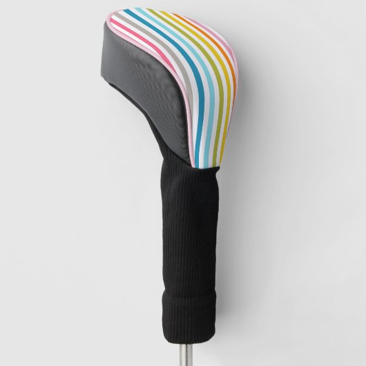 Regenbogenstreifen Golf Headcover (angewinkelt)