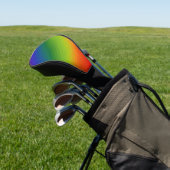 Regenbogenstreifen Golf Headcover (In SItu)