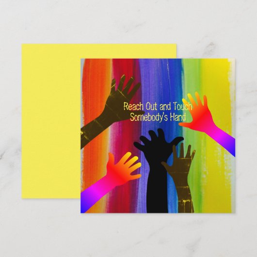 Regenbogenstreifen (Hände) (Vorne/Hinten)