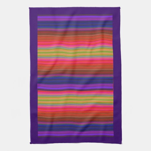 Regenbogenstreifen Handtuch (Vertikal)