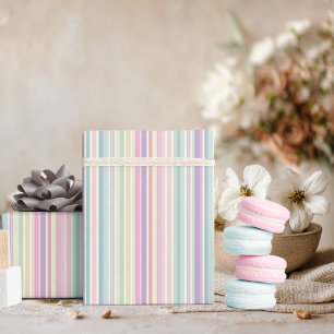 Regenbogenstreifen-Hintergrund Geschenkpapier