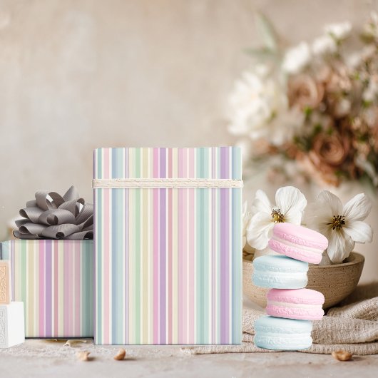 Regenbogenstreifen-Hintergrund Geschenkpapier